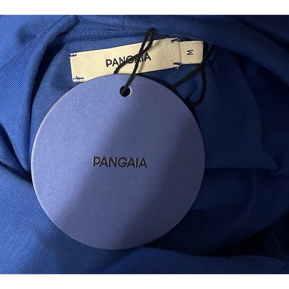 Pangaia Women's M Blue Long Sleeve Hoodie Organic Cotton Lightweight T-Shirt NWT - Picture 3 of 4